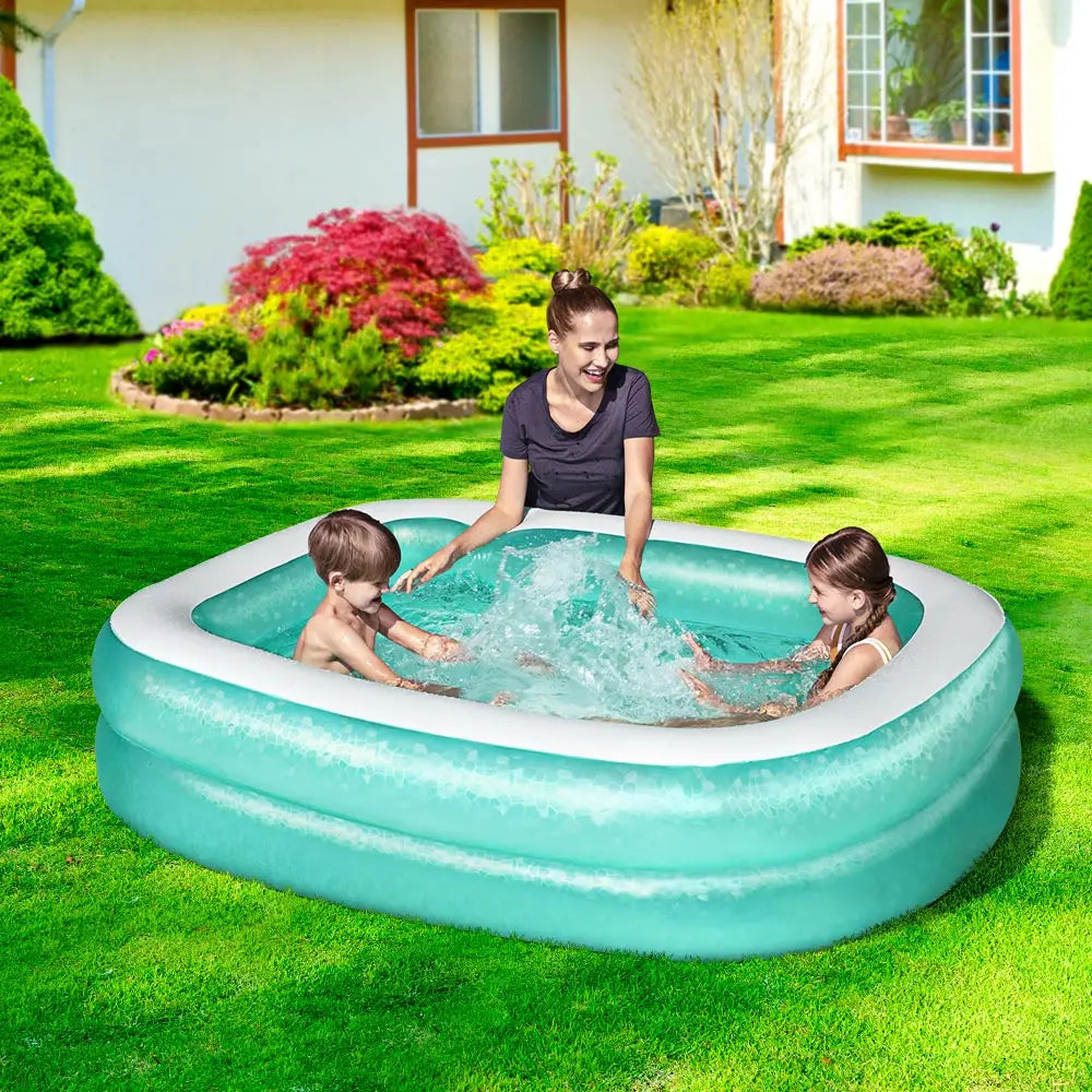 Bestway Kids Pool 200x146x48cm Inflatable Above Ground Swimming Pools 450L - Home & Garden > Pool & Accessories >