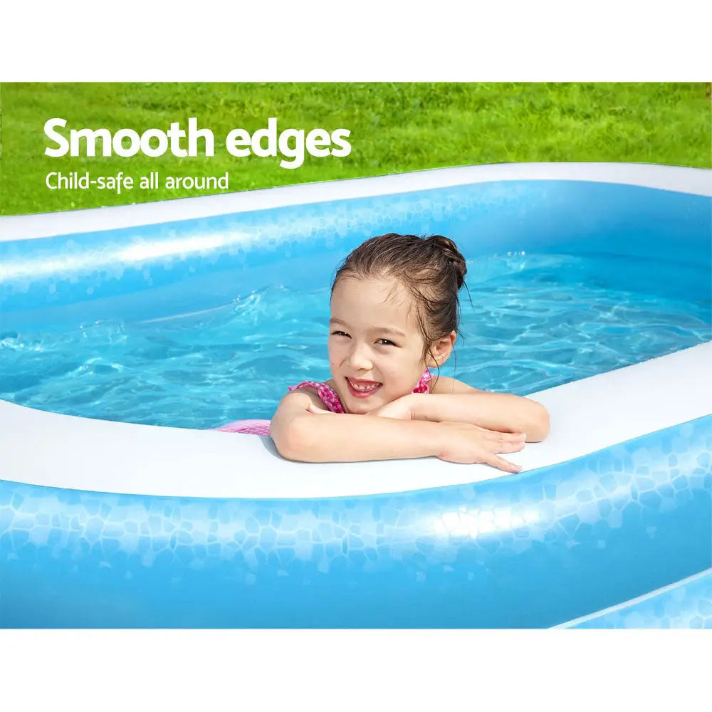 Bestway Kids Pool 262x175x51cm Inflatable Above Ground Swimming Pools 778L - Home & Garden > Pool & Accessories >