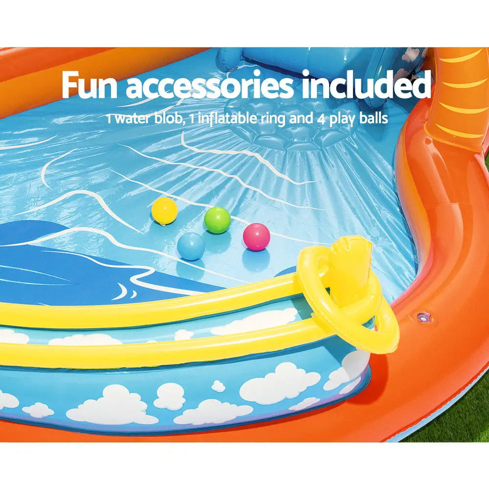 Bestway Kids Pool 265x265x104cm Inflatable Above Ground Swimming Play Pools 208L - Home & Garden > Pool & Accessories >