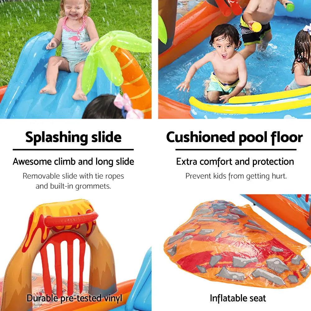 Bestway Kids Pool 265x265x104cm Inflatable Above Ground Swimming Play Pools 208L - Home & Garden > Pool & Accessories >