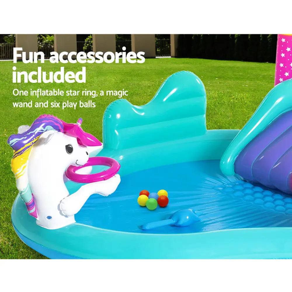 Bestway Kids Pool 274x198x137cm Inflatable Above Ground Swimming Play Pools 220L - Home & Garden > Pool & Accessories >