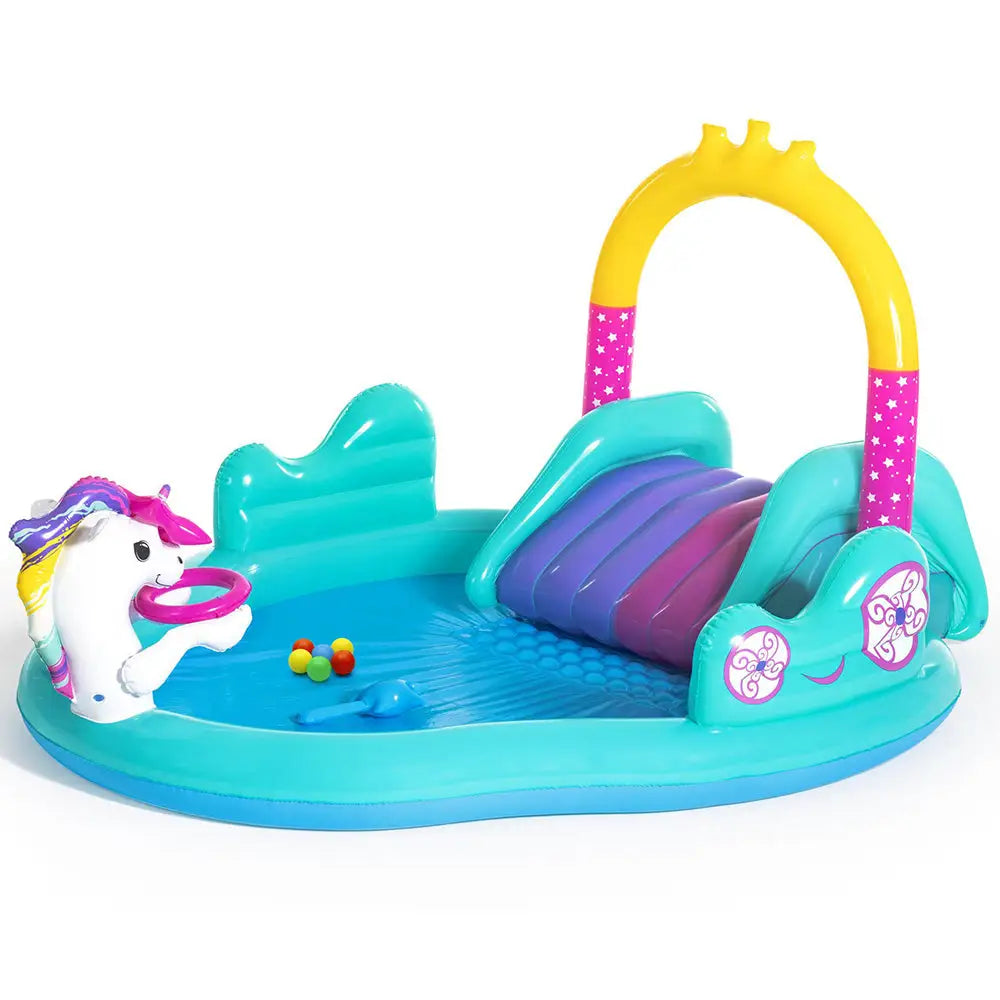 Bestway Kids Pool 274x198x137cm Inflatable Above Ground Swimming Play Pools 220L - Home & Garden > Pool & Accessories >
