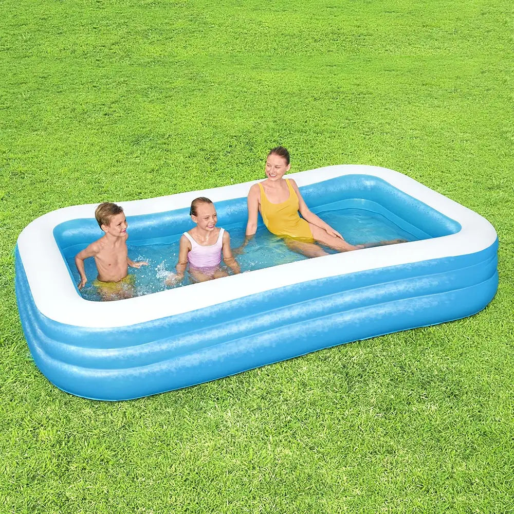 Bestway Kids Pool 305x183x56cm Inflatable Above Ground Swimming Pools 1161L - Home & Garden > Pool & Accessories >
