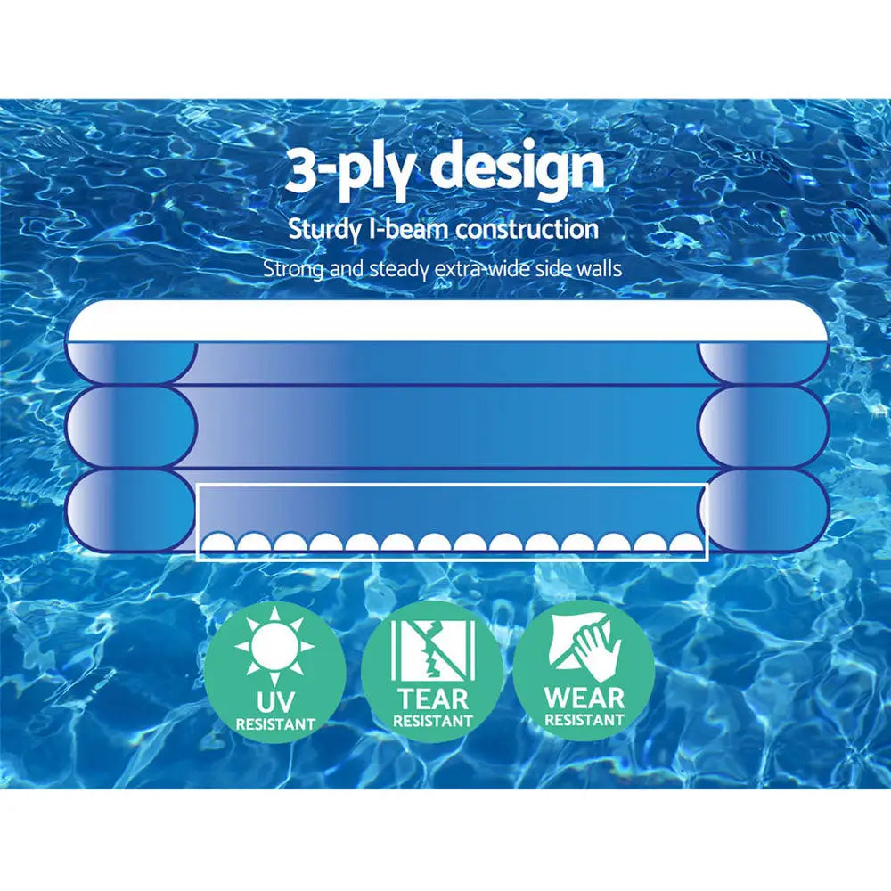 Bestway Kids Pool 305x183x56cm Inflatable Above Ground Swimming Pools 1161L - Home & Garden > Pool & Accessories >