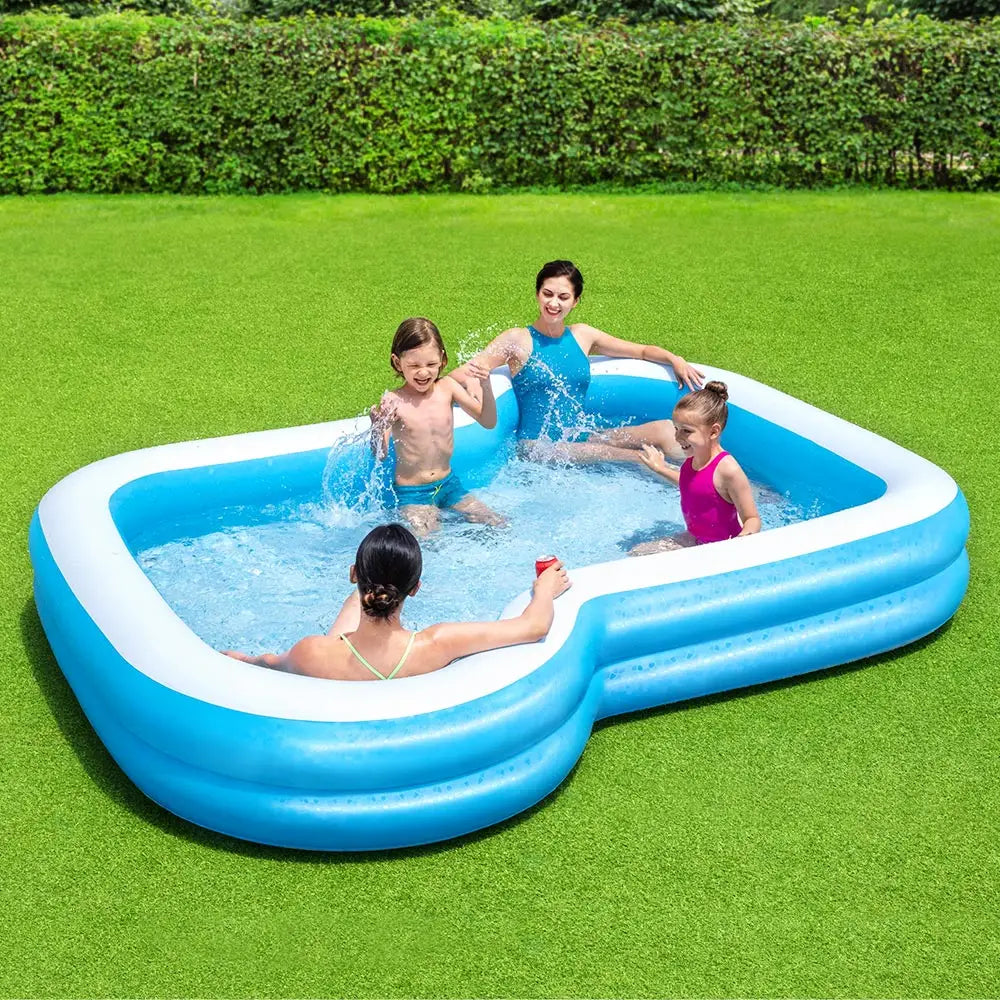 Bestway Kids Pool 305x274x46cm Inflatable Above Ground Swimming Pools 1207L - Home & Garden > Pool & Accessories >