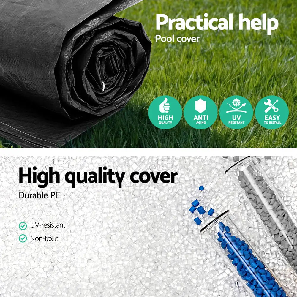 Bestway Pool Cover Fits 2.44m Above Ground Swimming Pool PVC Blanket - Home & Garden > Pool & Accessories > Pool Covers