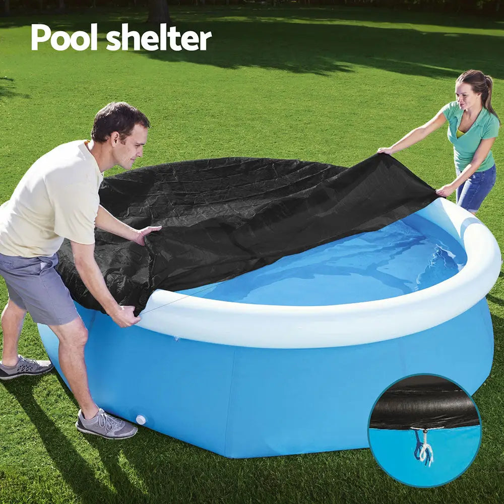 Bestway Pool Cover Fits 2.44m Above Ground Swimming Pool PVC Blanket - Home & Garden > Pool & Accessories > Pool Covers