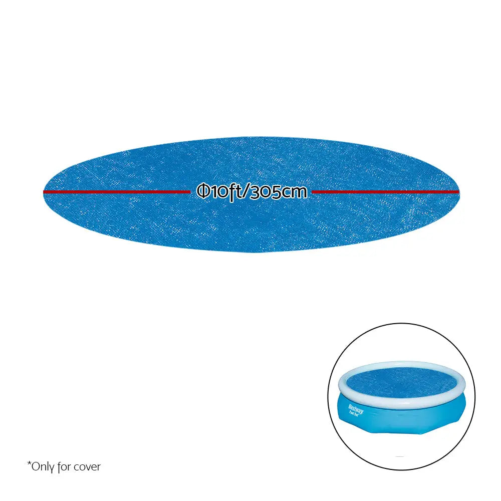 Bestway Pool Cover Fits 3.05m/10ft Round Swimming Pool PVC Blanket 2.89m - Home & Garden > Pool & Accessories > Pool