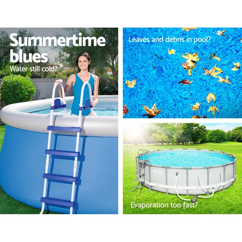 Bestway Pool Cover Fits 3.05m/10ft Round Swimming Pool PVC Blanket 2.89m - Home & Garden > Pool & Accessories > Pool