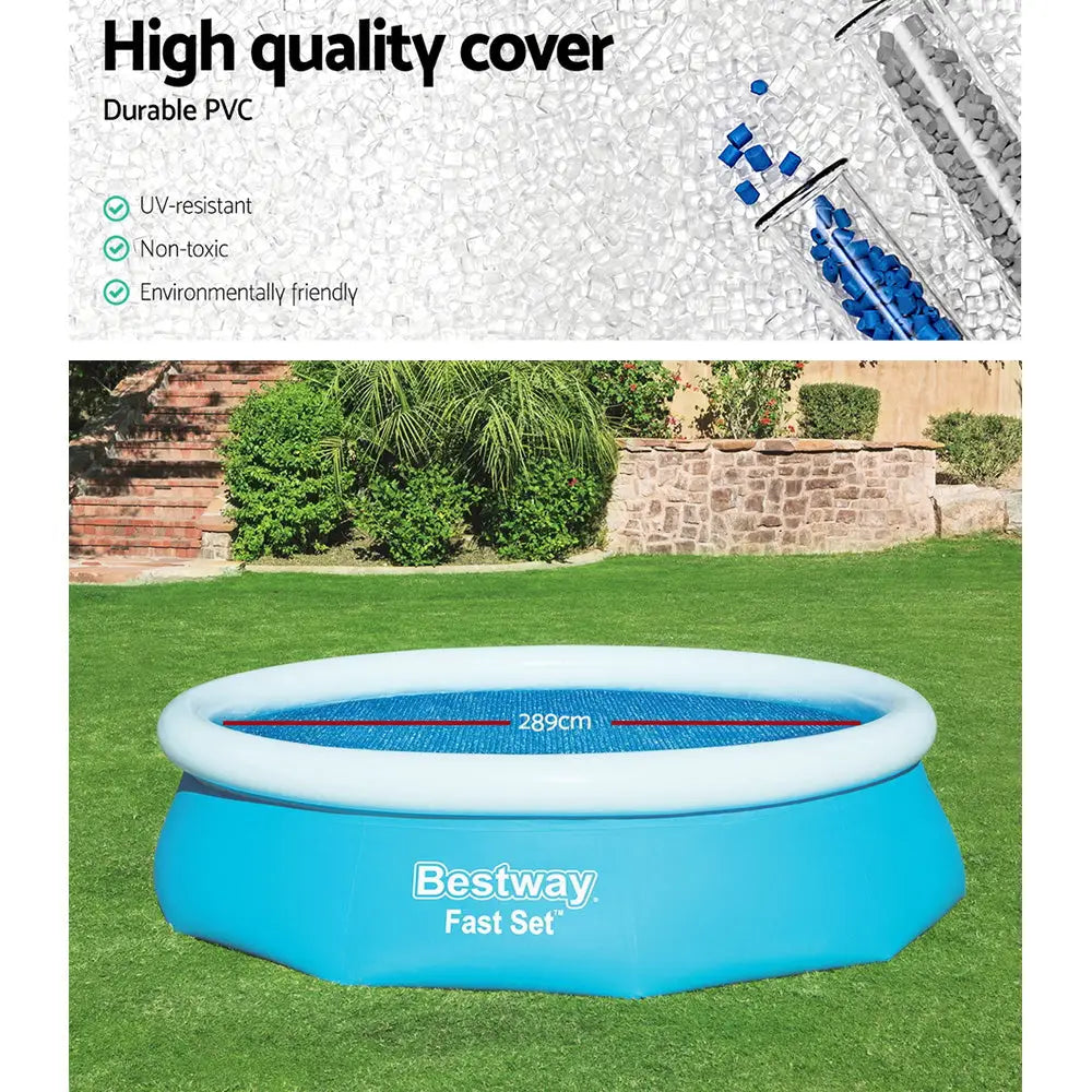 Bestway Pool Cover Fits 3.05m/10ft Round Swimming Pool PVC Blanket 2.89m - Home & Garden > Pool & Accessories > Pool