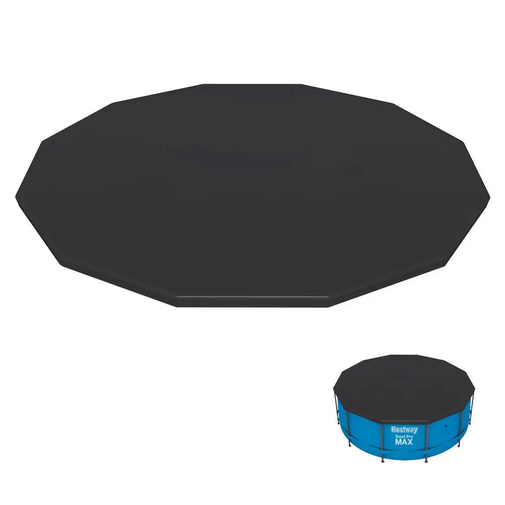 Bestway Pool Cover Fits 3.66m/12ft Round Swimming Pool PVC Blanket 3.7m - Home & Garden > Pool & Accessories > Pool
