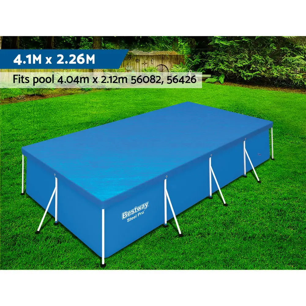 Bestway Pool Cover Fits 4.04x2.12m Above Ground Swimming Pool PE Blanket - Home & Garden > Pool & Accessories > Pool