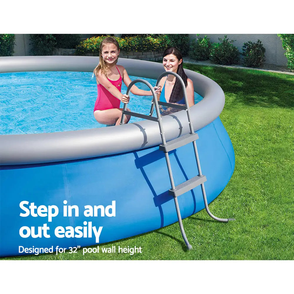 Bestway Pool Ladder 84cm 2 Step Above Ground Swimming Pools Removable Steps Stairs - Home & Garden > Pool & Accessories