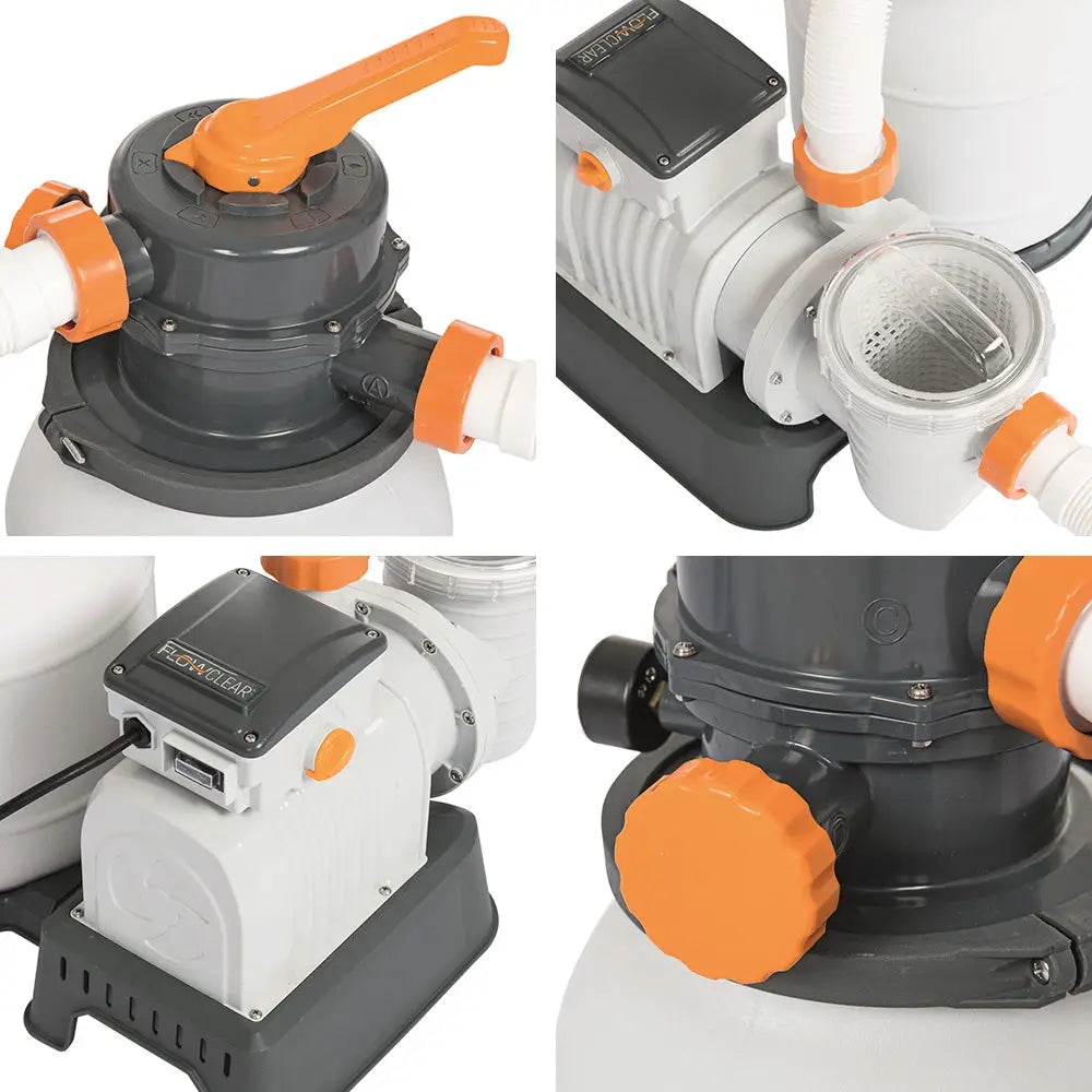 Bestway Pool Pump Sand Filter 1500GPH 5678L/H Pools Flowclear™ Filters - Home & Garden > Pool & Accessories >