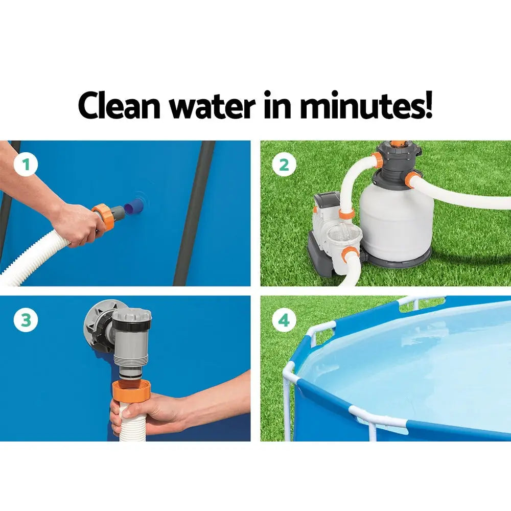 Bestway Pool Pump Sand Filter 2200GPH 8327L/H Pools Flowclear Filters - Home & Garden > Pool & Accessories > Swimming