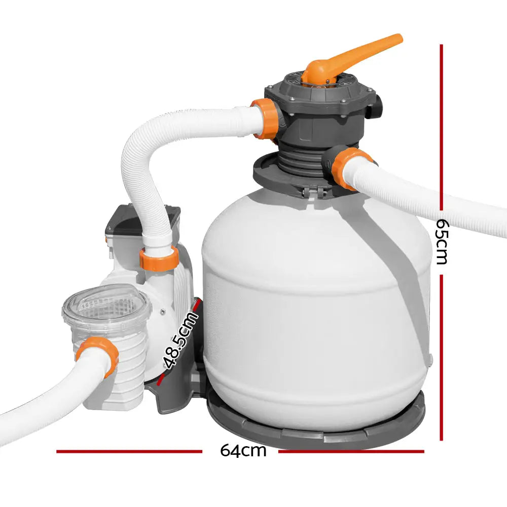 Bestway Pool Pump Sand Filter 3000GPH 11355L/H Pools Flowclear™ Filters - Home & Garden > Pool & Accessories >