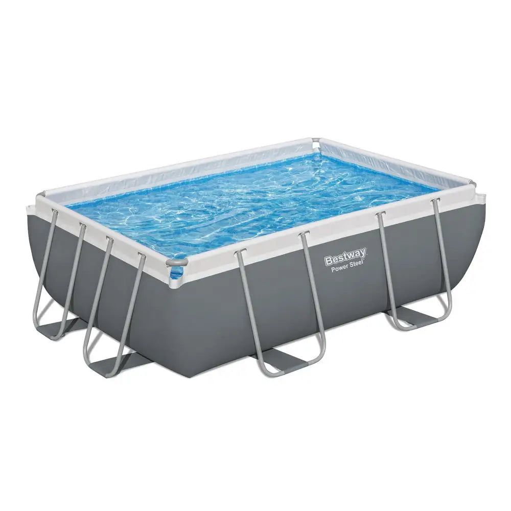 Bestway Swimming Pool 282x196x84cm Steel Frame Above Ground Pools Filter Pump 3662L - Home & Garden > Pool &