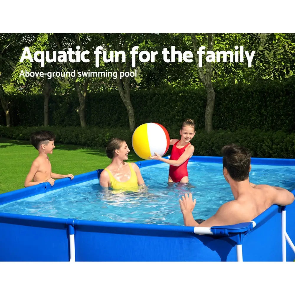 Bestway Swimming Pool 400x211x81cm Steel Frame Above Ground Pools 5700L - Home & Garden > Pool & Accessories > Swimming