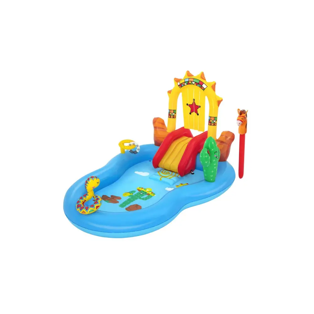 Bestway Wild West Kids Play Inflatable Above Ground Swimming Pool - Home & Garden > Pool & Accessories