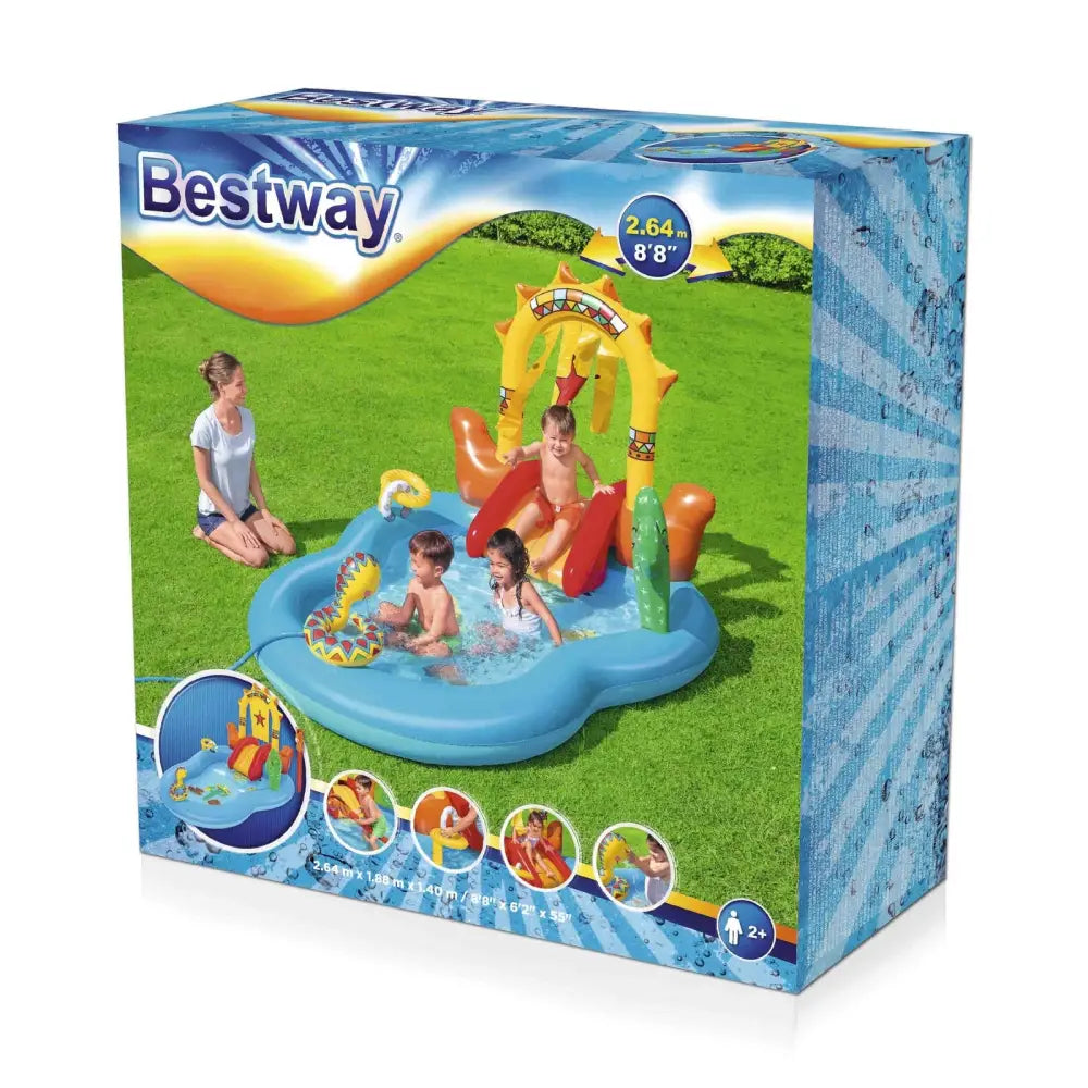Bestway Wild West Kids Play Inflatable Above Ground Swimming Pool - Home & Garden > Pool & Accessories