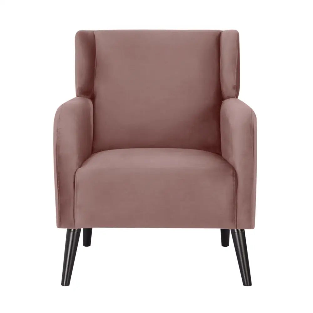 Bianca Accent Sofa Arm Chair Fabric Uplholstered Lounge Couch - Pink - Furniture > Sofas