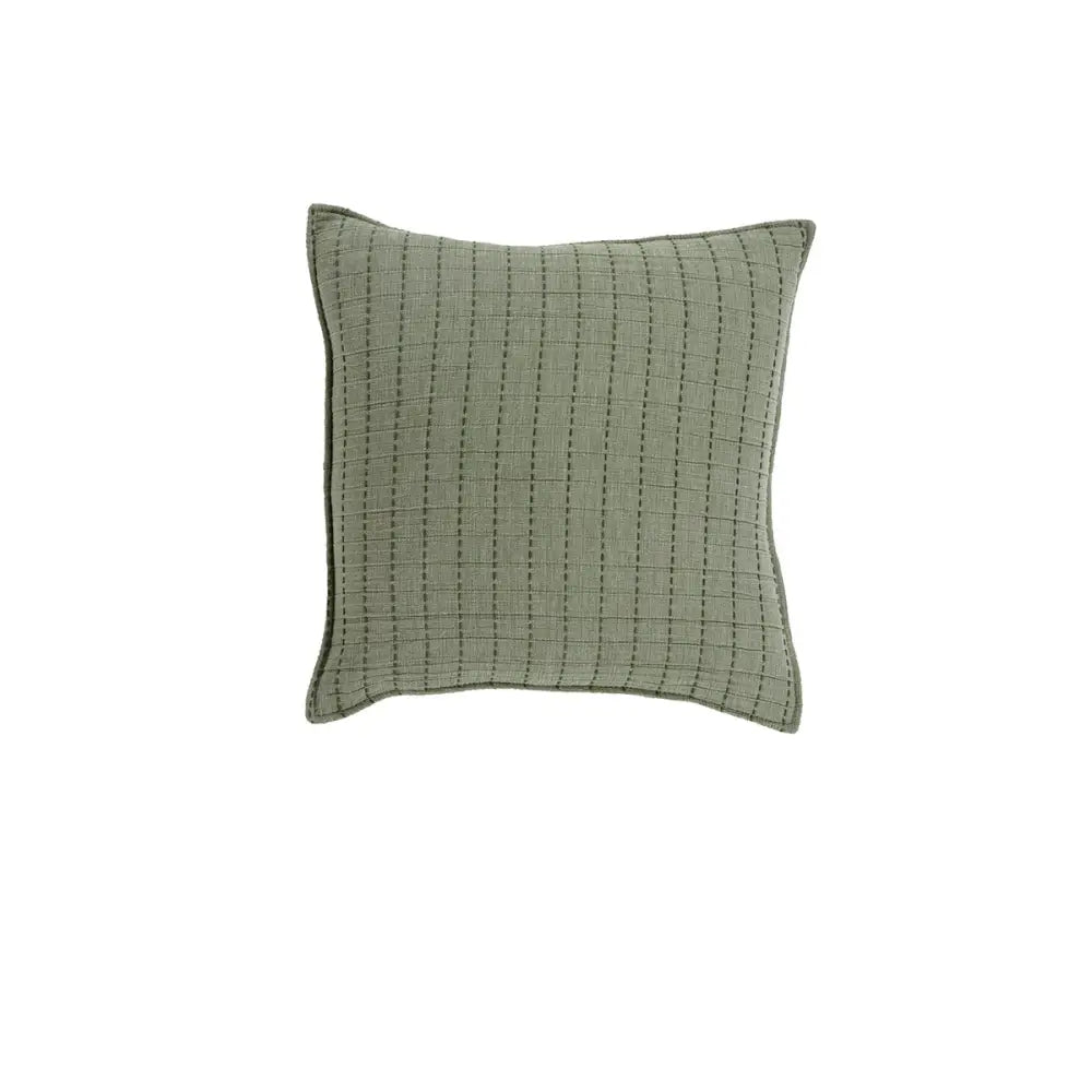 Bianca Bari Coordinate Square Filled Cushion 43 x 43cm - Green - Home & Garden > Decor > Cushions & Throws