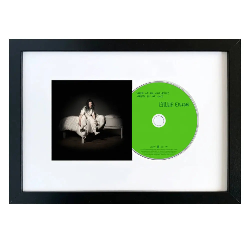 Billie Eilish - When We All Fall Asleep Where Do We Go - CD Framed Album Art - Home & Garden > Wall Art