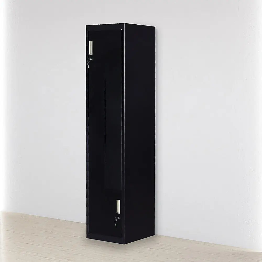 Black Two-Door L-shaped Office Gym Shed Storage Lockers - Furniture > Office > Storage Cabinets