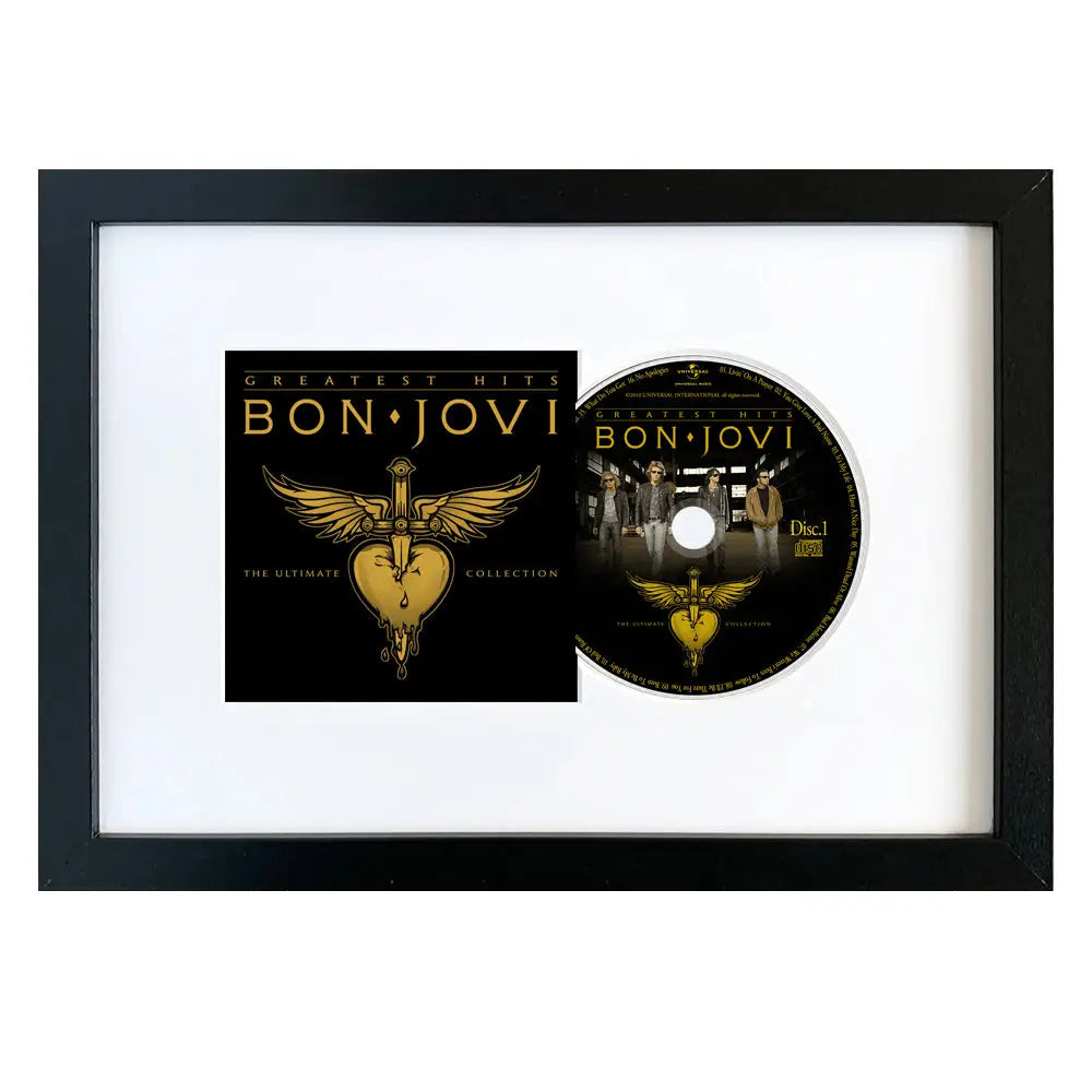 Bon Jovi - Bon Jovi Greatest Hits - CD Framed Album Art - Home & Garden > Wall Art