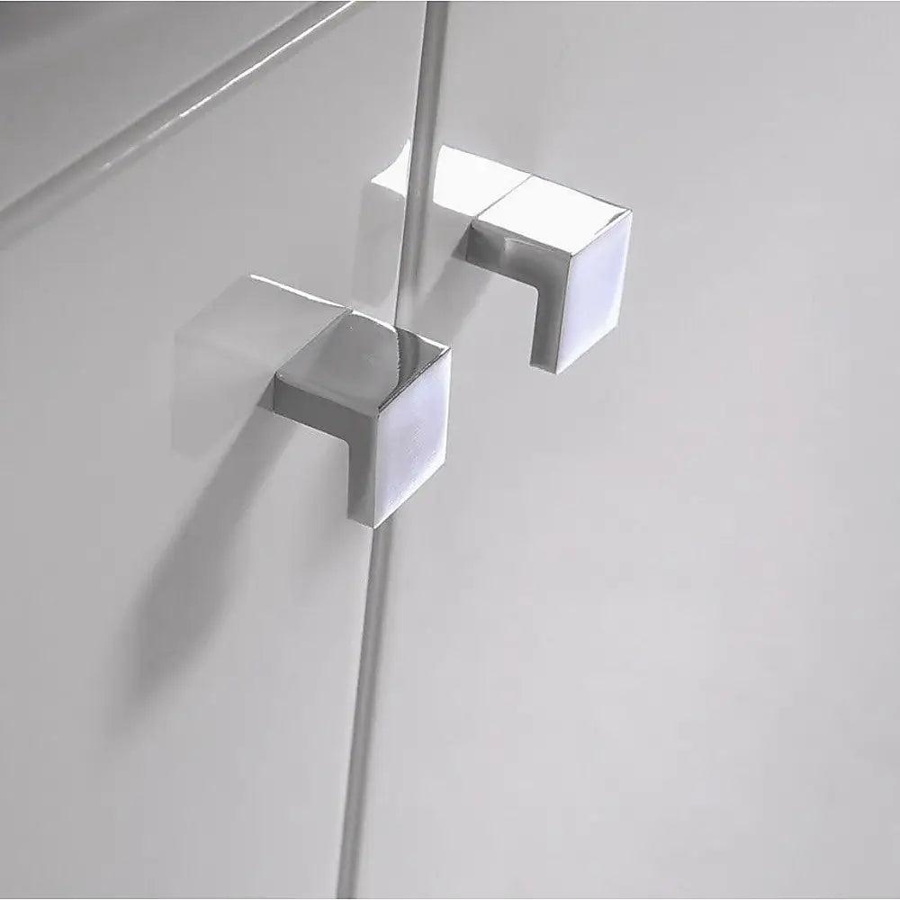 Brass Shower Door Square double pull Handle in Gunmetal - Home & Garden > Bathroom Accessories > Shower Accessories