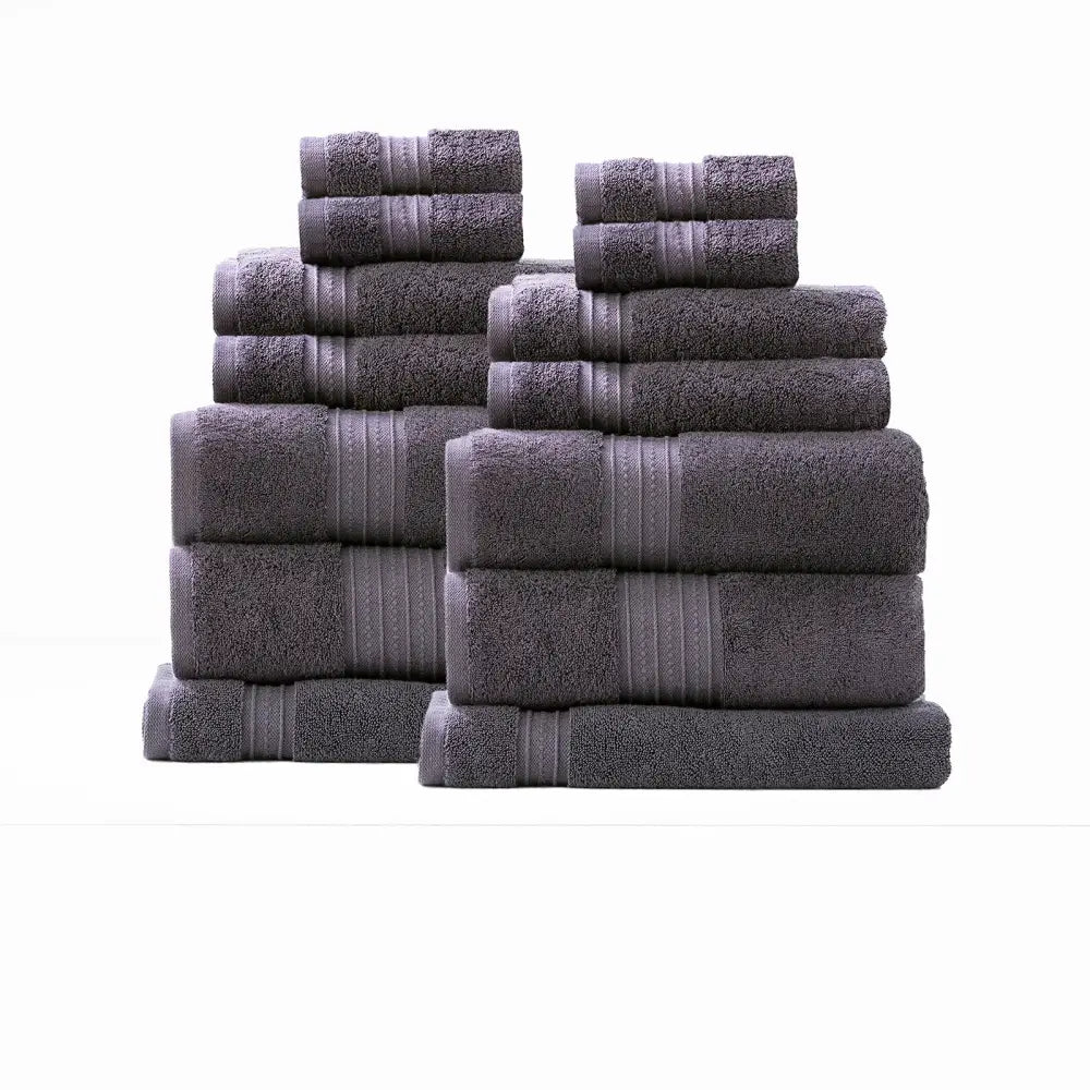 Brentwood 650 GSM Low Twist 14 Piece Carbon Bath Sheet by Renee Taylor - Home & Garden > Bathroom Accessories > Bath