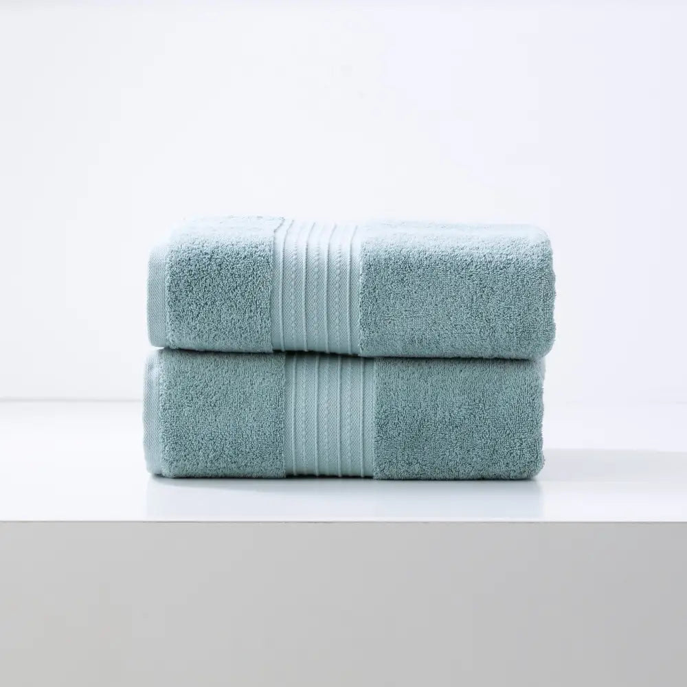 Brentwood 650 GSM Low Twist 2 Pack Gray Mist Bath Sheet by Renee Taylor - Home & Garden > Bathroom Accessories > Bath