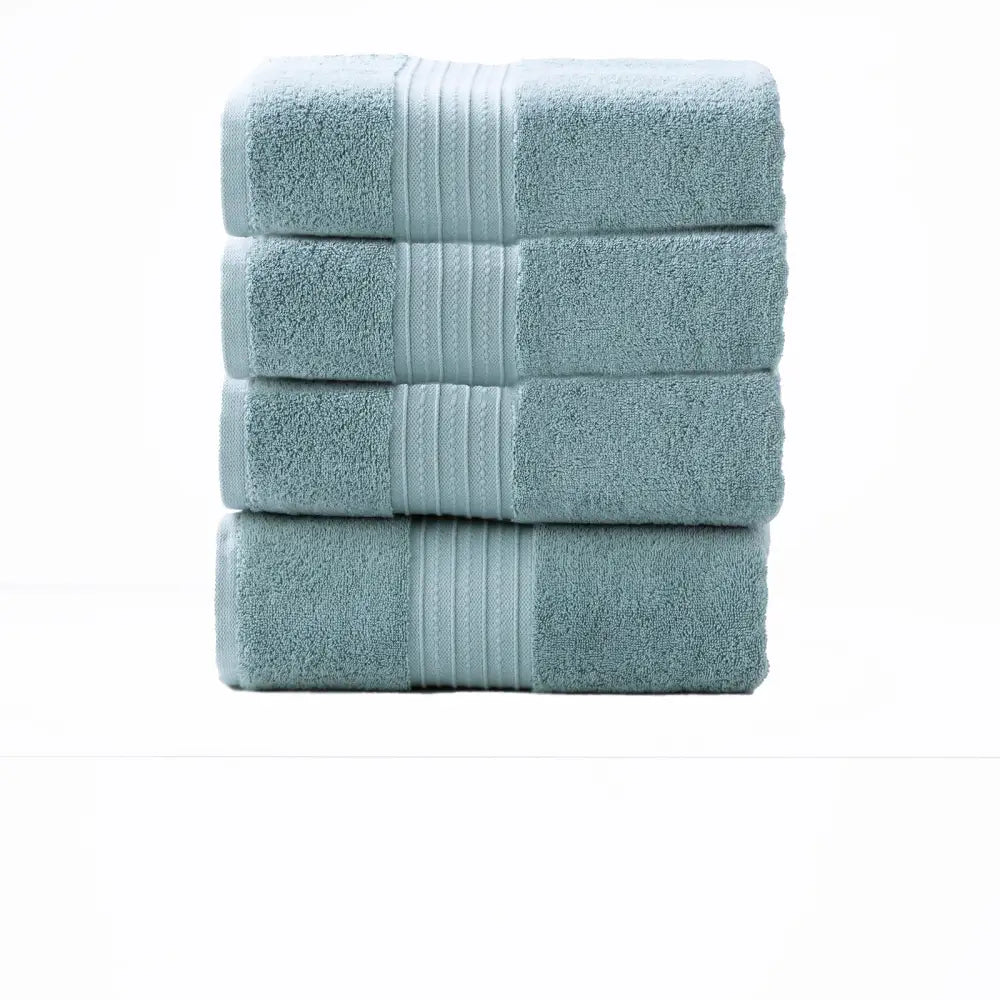Brentwood 650 GSM Low Twist 4 Piece Bath Gray Mist Towel by Renee Taylor - Home & Garden > Bathroom Accessories > Bath