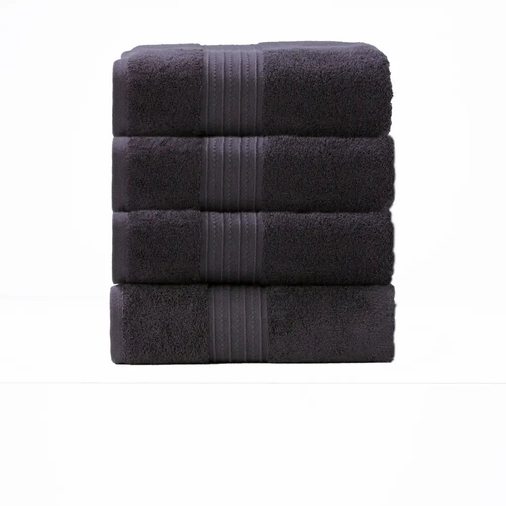 Brentwood 650 GSM Low Twist 4 Piece Carbon Bath Towel by Renee Taylor - Home & Garden > Bathroom Accessories > Bath