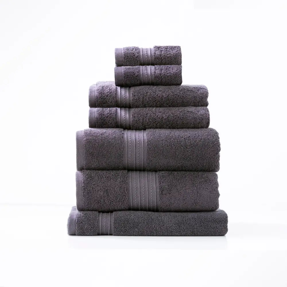 Brentwood 650 GSM Low Twist 7 Piece Carbon Bath Sheet by Renee Taylor - Home & Garden > Bathroom Accessories > Bath