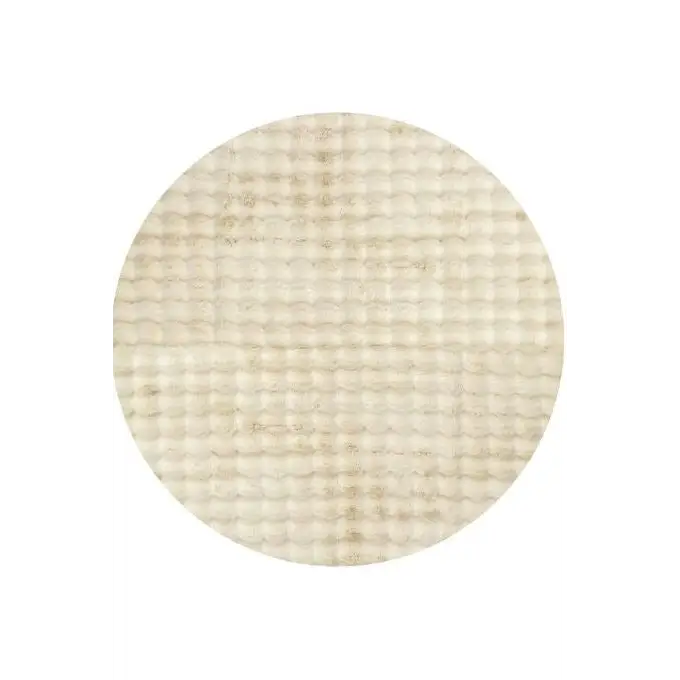 Bubble Natural Round Washable Rug by Rug Culture-150X150CM - ROUND - Home & Garden > Rugs > Round Rugs