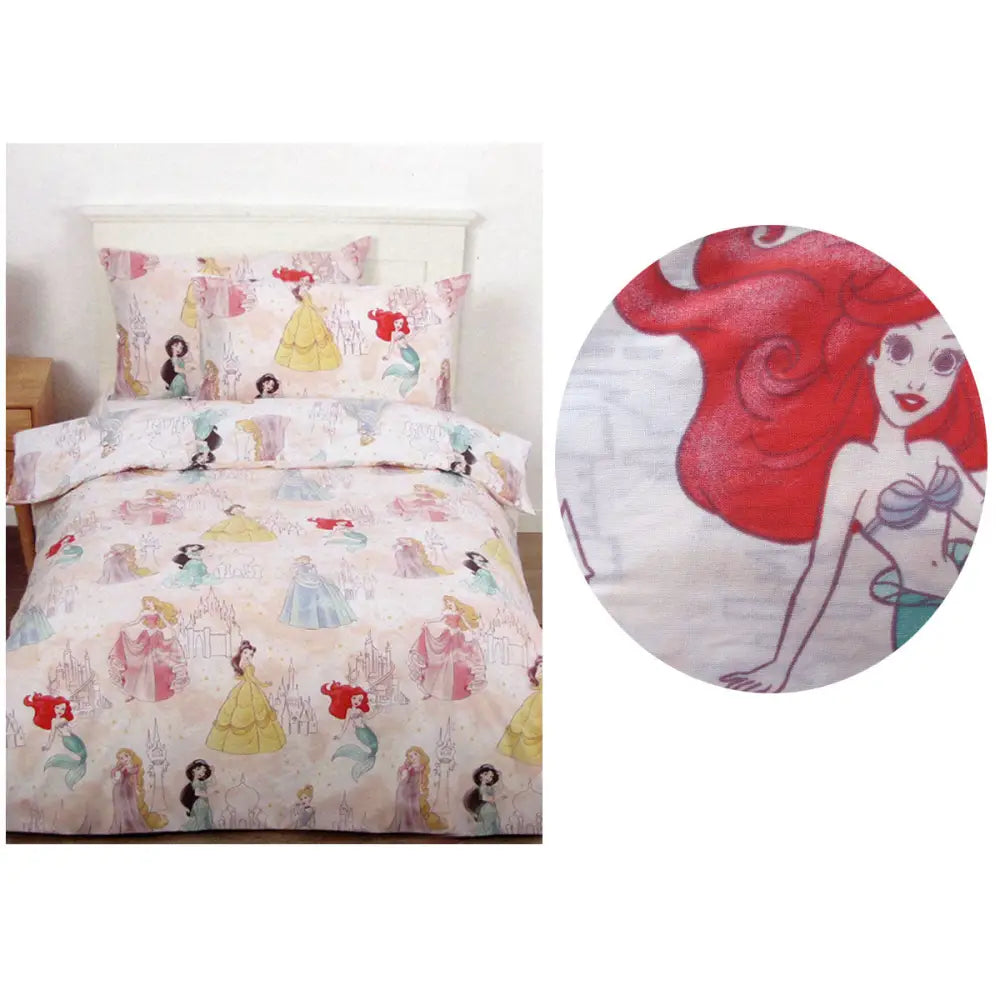 Caprice Disney Princesses Pink Licensed Quilt Cover Set Single - Home & Garden > Bedding