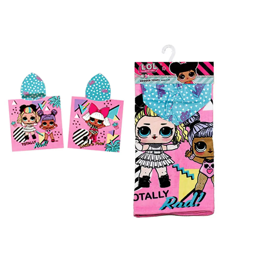 Caprice LOL Surprise Cotton Hooded Licensed Towel 60 x 120 cm - Home & Garden > Bathroom Accessories > Bath Towels &