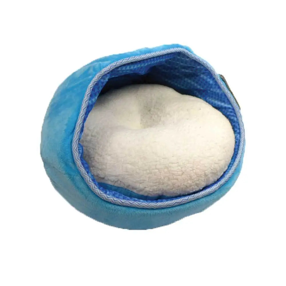 Cat Bed - Fleece Blue Monaco Lounge Couch Cave Plush Cushion Pet All For Paws - Pet Care > Cat Supplies > Cat Furniture