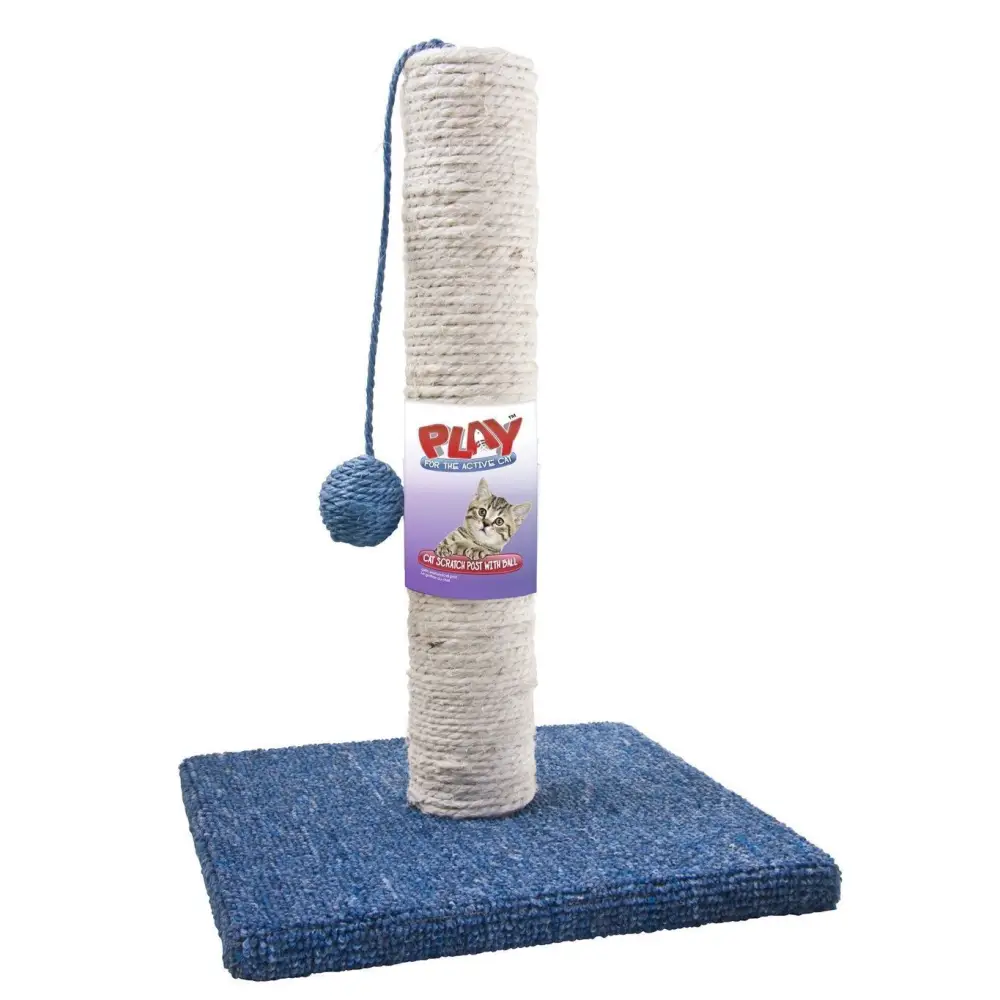 Cat Scratch Pad Post Kitten Scratching Pole Stand With Toy Ball - Pet Care > Cat Supplies > Cat Scratchers