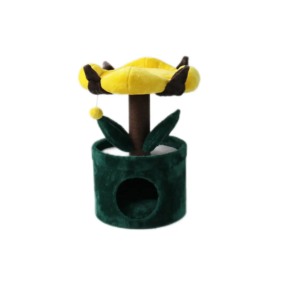 CATIO Bucket Cat House With Enchanted Flower Cat Tree - Pet Care > Toys > Cat Toys
