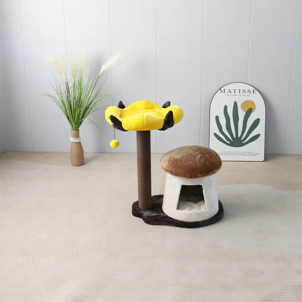 CATIO Cat House With Enchanted Flower Cat Scratching Tree - Pet Care > Toys > Cat Toys