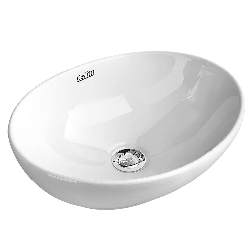 Cefito Bathroom Basin Ceramic Vanity Sink Hand Wash Bowl 41x34cm - Furniture > Bathroom > Sinks