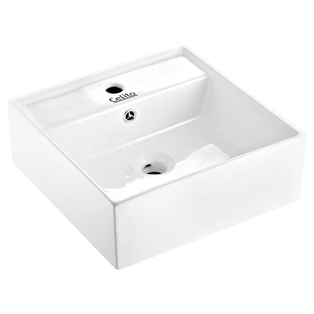 Cefito Bathroom Basin Ceramic Vanity Sink Hand Wash Bowl 41x41cm - Furniture > Bathroom > Sinks