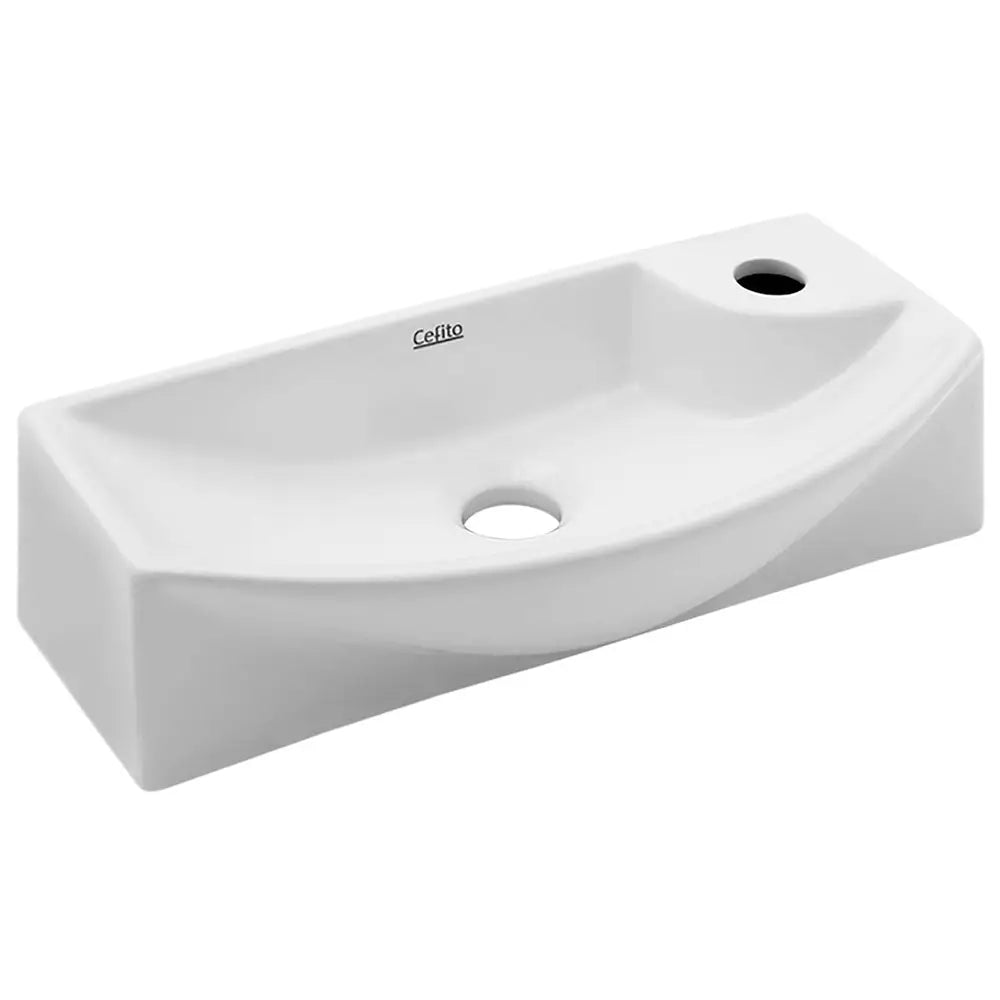Cefito Bathroom Basin Ceramic Vanity Sink Hand Wash Bowl 45x23cm - Furniture > Bathroom > Sinks