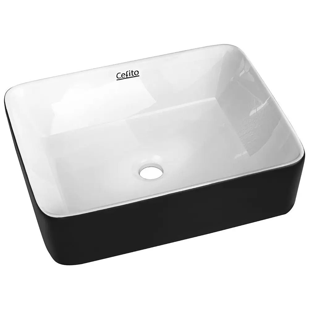 Cefito Bathroom Basin Ceramic Vanity Sink Hand Wash Bowl 48x37cm - Furniture > Bathroom > Sinks