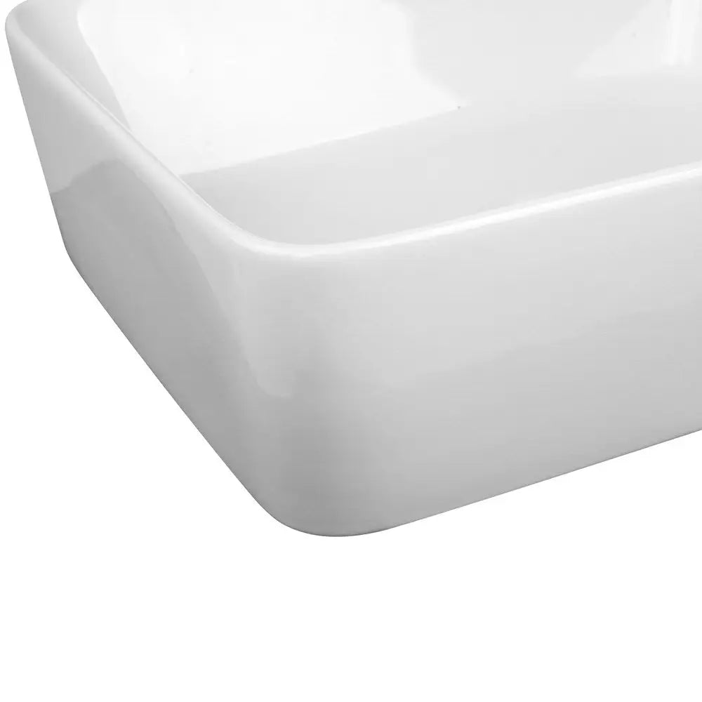 Cefito Bathroom Basin Ceramic Vanity Sink Hand Wash Bowl 48x37cm White - Furniture > Bathroom > Sinks