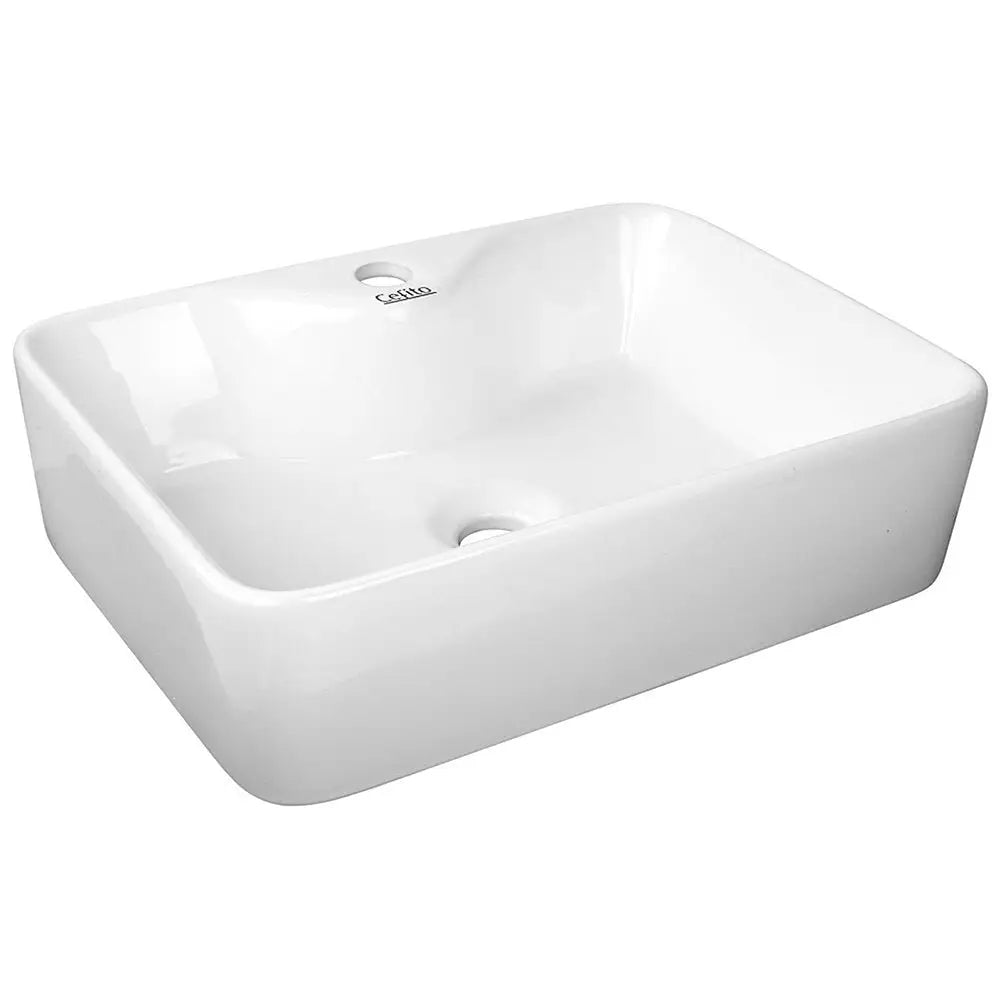 Cefito Bathroom Basin Ceramic Vanity Sink Hand Wash Bowl 48x38cm - Furniture > Bathroom > Sinks