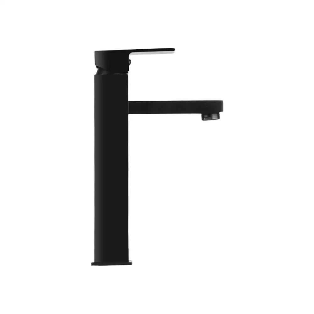 Cefito Bathroom Basin Mixer Tap Square Tall Faucet Vanity Laundry Black - Furniture > Bathroom > Tap & Sink Accessories