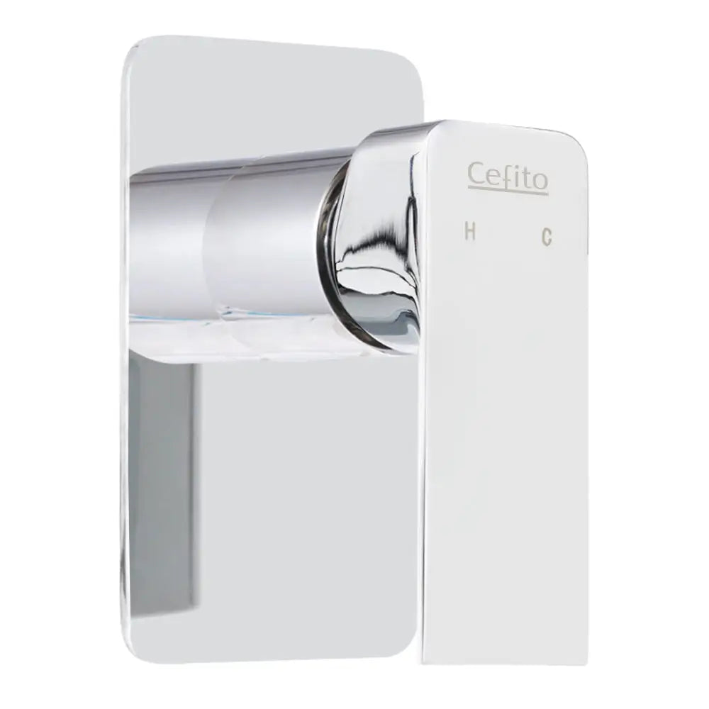 Cefito Shower Mixer Tap Wall Bath Taps Brass Hot Cold Basin Bathroom Chrome - Home & Garden > Bathroom Accessories >